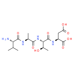 ChemSpider 2D Image | L-Valyl-L-alanyl-L-threonyl-L-aspartic acid | C16H28N4O8