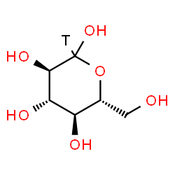 ChemSpider 2D Image | D-(C~1~-~3~H)Glucopyranose | C6H11TO6