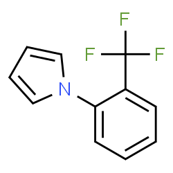 ChemSpider 2D Image | 1-[2-(Trifluoromethyl)phenyl]-1H-pyrrole | C11H8F3N