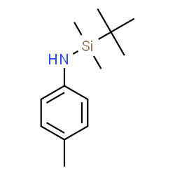 ChemSpider 2D Image | 1,1-Dimethyl-N-(4-methylphenyl)-1-(2-methyl-2-propanyl)silanamine | C13H23NSi