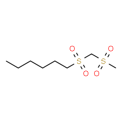 ChemSpider 2D Image | 1-{[(Methylsulfonyl)methyl]sulfonyl}hexane | C8H18O4S2