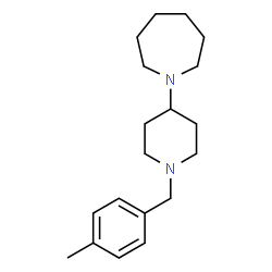 ChemSpider 2D Image | 1-[1-(4-Methylbenzyl)-4-piperidinyl]azepane | C19H30N2