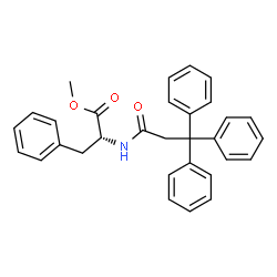 ChemSpider 2D Image | Methyl N-(3,3,3-triphenylpropanoyl)-D-phenylalaninate | C31H29NO3