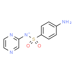 ChemSpider 2D Image | [(4-Aminophenyl)sulfonyl](2-pyrazinyl)azanide | C10H9N4O2S