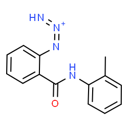 ChemSpider 2D Image | 1-{2-[(2-Methylphenyl)carbamoyl]phenyl}-1,2-triazadien-2-ium | C14H13N4O