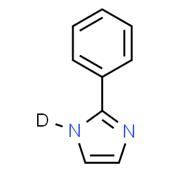 ChemSpider 2D Image | 2-Phenyl(1-~2~H)-1H-imidazole | C9H7DN2
