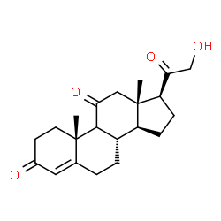 ChemSpider 2D Image | (9xi)-21-Hydroxypregn-4-ene-3,11,20-trione | C21H28O4