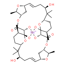 ChemSpider 2D Image | Sodium [(1R,2R,5S,6R,8S,9E,12R,14S,17R,19R,22S,23R,25S,26E,29R,31S,34R)-12,29-dihydroxy-1,2,18,19-tetra(hydroxy-kappaO)-6,13,13,17,23,30,30,34-octamethyl-4,7,21,24,35,37-hexaoxapentacyclo[29.3.1.1~5,8
~.1~14,18~.1~22,25~]octatriaconta-9,26-diene-3,20-dionato(4-)]borate(1-) | C40H60BNaO14