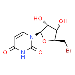 ChemSpider 2D Image | 5'-Bromo-5'-deoxyuridine | C9H11BrN2O5