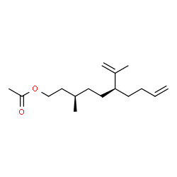 ChemSpider 2D Image | (3R,6S)-6-Isopropenyl-3-methyl-9-decen-1-yl acetate | C16H28O2