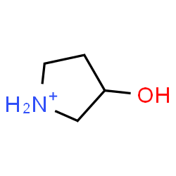 ChemSpider 2D Image | 3-Hydroxypyrrolidinium | C4H10NO