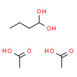 ChemSpider 2D Image | 1,1-Butanediol - acetic acid (1:2) | C8H18O6