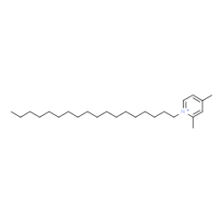 ChemSpider 2D Image | 2,4-Dimethyl-1-octadecylpyridinium | C25H46N