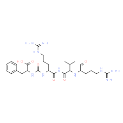 ChemSpider 2D Image | N-[(5-Carbamimidamido-1-{[N-(5-carbamimidamido-1-oxo-2-pentanyl)valyl]amino}-1-oxo-2-pentanyl)carbamoyl]phenylalanine | C27H44N10O6