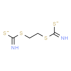ChemSpider 2D Image | (1,2-Ethanediyldisulfanediyl)bis(iminomethanethiolate) | C4H6N2S4