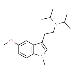 ChemSpider 2D Image | N-Isopropyl-N-[2-(5-methoxy-1-methyl-1H-indol-3-yl)ethyl]-2-propanamine | C18H28N2O