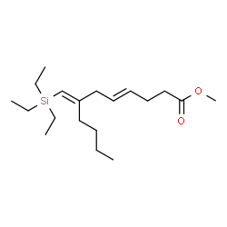 ChemSpider 2D Image | Methyl (4E,7E)-7-[(triethylsilyl)methylene]-4-undecenoate | C19H36O2Si