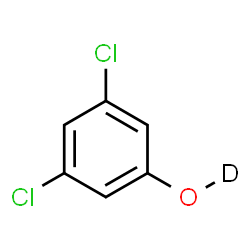 ChemSpider 2D Image | 3,5-Dichloro(O-~2~H)phenol | C6H3DCl2O