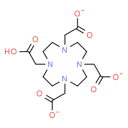 ChemSpider 2D Image | 2,2',2''-[10-(Carboxymethyl)-1,4,7,10-tetraazacyclododecane-1,4,7-triyl]triacetate | C16H25N4O8