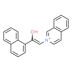 ChemSpider 2D Image | 2-[(Z)-2-Hydroxy-2-(1-naphthyl)vinyl]isoquinolinium | C21H16NO