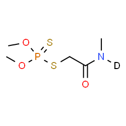 ChemSpider 2D Image | O,O-Dimethyl S-{2-[methyl(~2~H)amino]-2-oxoethyl} phosphorodithioate | C5H11DNO3PS2