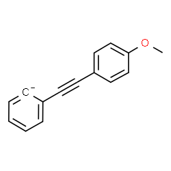 ChemSpider 2D Image | [(4-Methoxyphenyl)ethynyl]benzenide | C15H11O