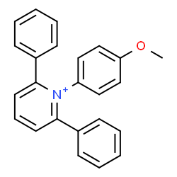 ChemSpider 2D Image | 1-(4-Methoxyphenyl)-2,6-diphenylpyridinium | C24H20NO