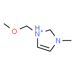 ChemSpider 2D Image | 1-(Methoxymethyl)-3-methyl-2,3-dihydro-1H-imidazol-1-ium | C6H13N2O
