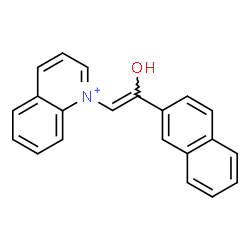 ChemSpider 2D Image | 1-[(Z)-2-Hydroxy-2-(2-naphthyl)vinyl]quinolinium | C21H16NO