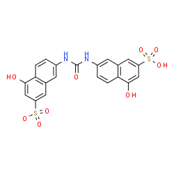 ChemSpider 2D Image | 4-Hydroxy-7-{[(5-hydroxy-7-sulfo-2-naphthyl)carbamoyl]amino}-2-naphthalenesulfonate | C21H15N2O9S2