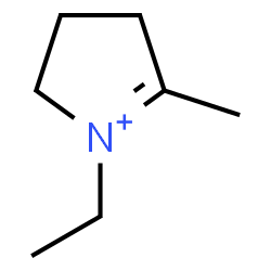 ChemSpider 2D Image | 1-Ethyl-5-methyl-3,4-dihydro-2H-pyrrolium | C7H14N
