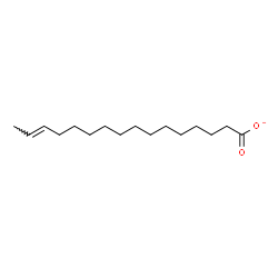 ChemSpider 2D Image | (14E)-14-Hexadecenoate | C16H29O2