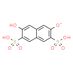 ChemSpider 2D Image | 7-Hydroxy-3,6-disulfo-2-naphthalenolate | C10H7O8S2