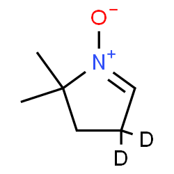 ChemSpider 2D Image | 2,2-Dimethyl(4,4-~2~H_2_)-3,4-dihydro-2H-pyrrole 1-oxide | C6H9D2NO