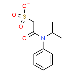 ChemSpider 2D Image | 2-[Isopropyl(phenyl)amino]-2-oxoethanesulfonate | C11H14NO4S