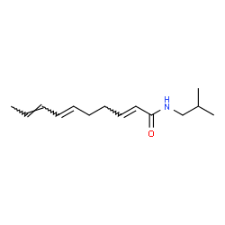 ChemSpider 2D Image | (2E,6E,8E)-N-Isobutyl-2,6,8-decatrienamide | C14H23NO
