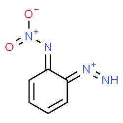 ChemSpider 2D Image | [(6E)-6-(Nitroimino)-2,4-cyclohexadien-1-ylidene]diazenium | C6H5N4O2