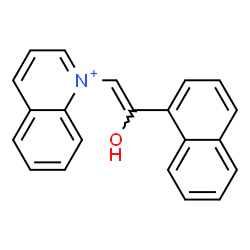 ChemSpider 2D Image | 1-[(Z)-2-Hydroxy-2-(1-naphthyl)vinyl]quinolinium | C21H16NO