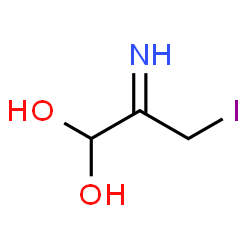 ChemSpider 2D Image | 2-Imino-3-iodo-1,1-propanediol | C3H6INO2