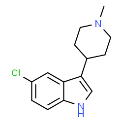 ChemSpider 2D Image | 5-Chloro-3-(1-methyl-4-piperidinyl)-1H-indole | C14H17ClN2