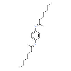 ChemSpider 2D Image | (2E,2'E)-N,N'-1,4-Phenylenedi(2-octanimine) | C22H36N2