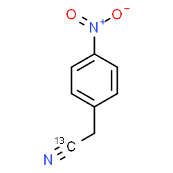 ChemSpider 2D Image | (4-Nitrophenyl)(1-~13~C)acetonitrile | C713CH6N2O2