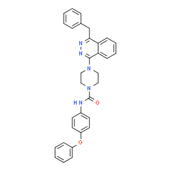 ChemSpider 2D Image | 4-(4-Benzyl-1-phthalazinyl)-N-(4-phenoxyphenyl)-1-piperazinecarboxamide | C32H29N5O2