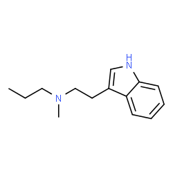 ChemSpider 2D Image | N-Methyl-N-propyl-1H-indole-3-ethanamine | C14H20N2
