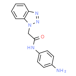 ChemSpider 2D Image | N-(4-AMINO-PHENYL)-2-BENZOTRIAZOL-1-YL-ACETAMIDE | C14H13N5O