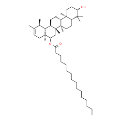 ChemSpider 2D Image | (3beta,16beta,18alpha,19alpha)-3-Hydroxyurs-20-en-16-yl palmitate | C46H80O3