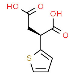 ChemSpider 2D Image | (2S)-2-(2-Thienyl)succinic acid | C8H8O4S