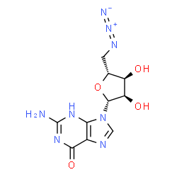 ChemSpider 2D Image | 5'-Azido-5'-deoxyguanosine | C10H12N8O4