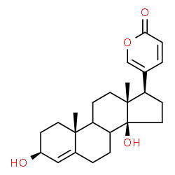 ChemSpider 2D Image | (3beta,8xi,9xi)-3,14-Dihydroxybufa-4,20,22-trienolide | C24H32O4