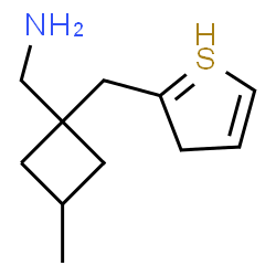 ChemSpider 2D Image | [3-methyl-1-(3H-thiophen-2-ylmethyl)cyclobutyl]methanamine | C11H18NS